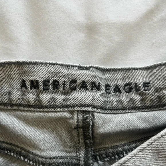 American Eagle Outfitters Ripped Gray Jean Shorts - Picture 3 of 5